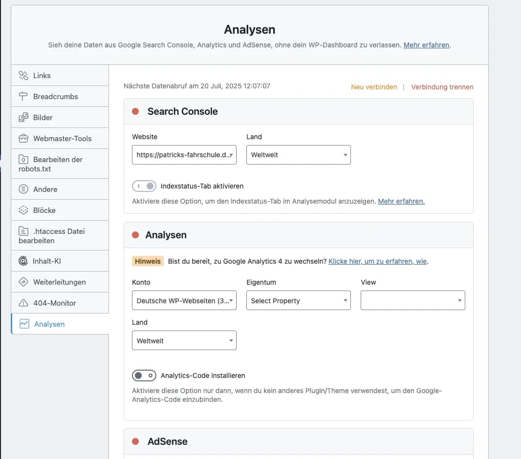 Google Analytics Integration