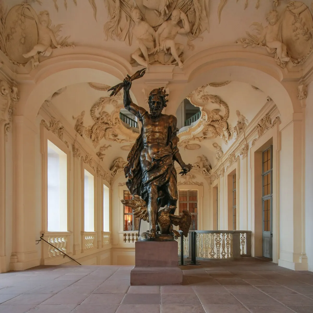 Der Goldene Mann, die vergoldete Figur vom Dach des Rastatter Schlosses
