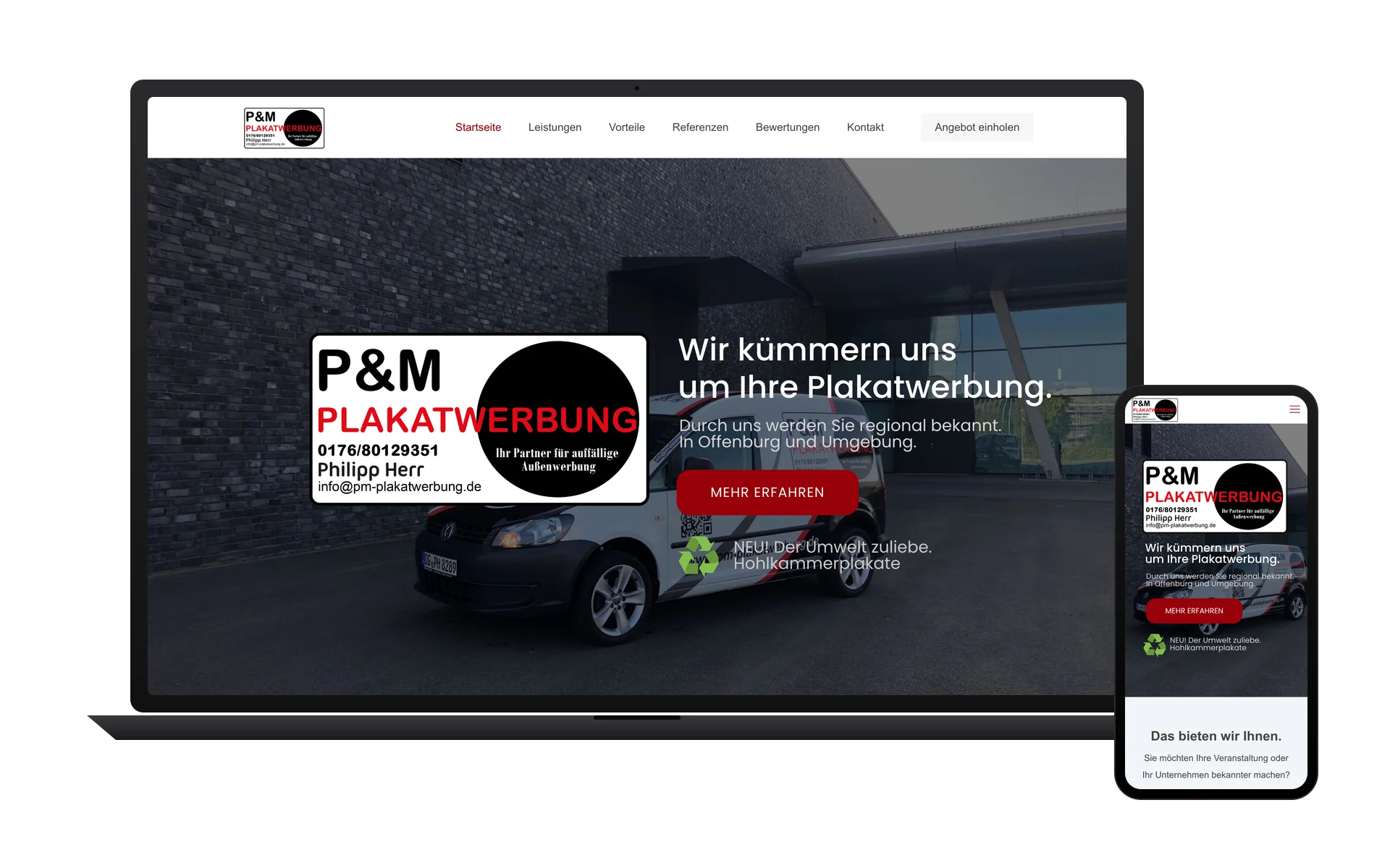 Client project: P&M Plakatwerbung