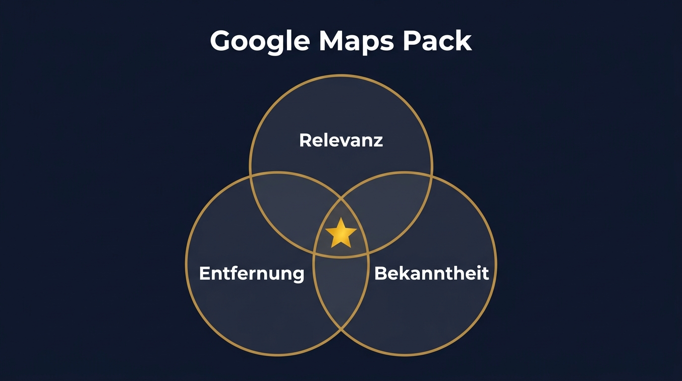 Die drei Google Maps Pack Ranking-Faktoren: Relevanz, Entfernung und Bekanntheit