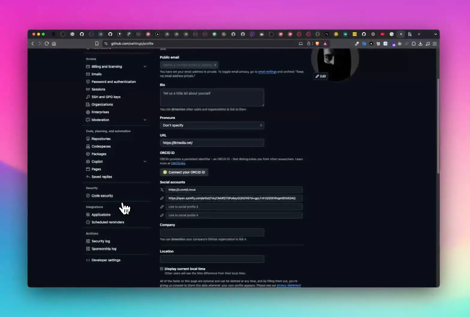 Github Personal Access Token